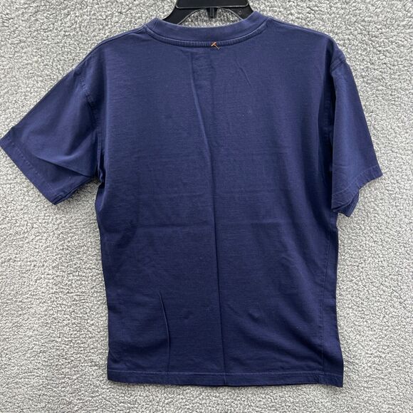 Auburn Tigers Embroidered NCAA Official Cotton Tee Shirt Blue Orange Size M - Picture 7 of 8